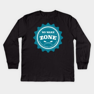 No Wake Zone Rowing Club Kids Long Sleeve T-Shirt